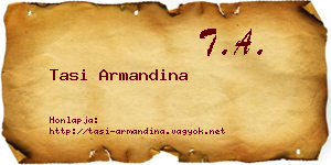 Tasi Armandina névjegykártya